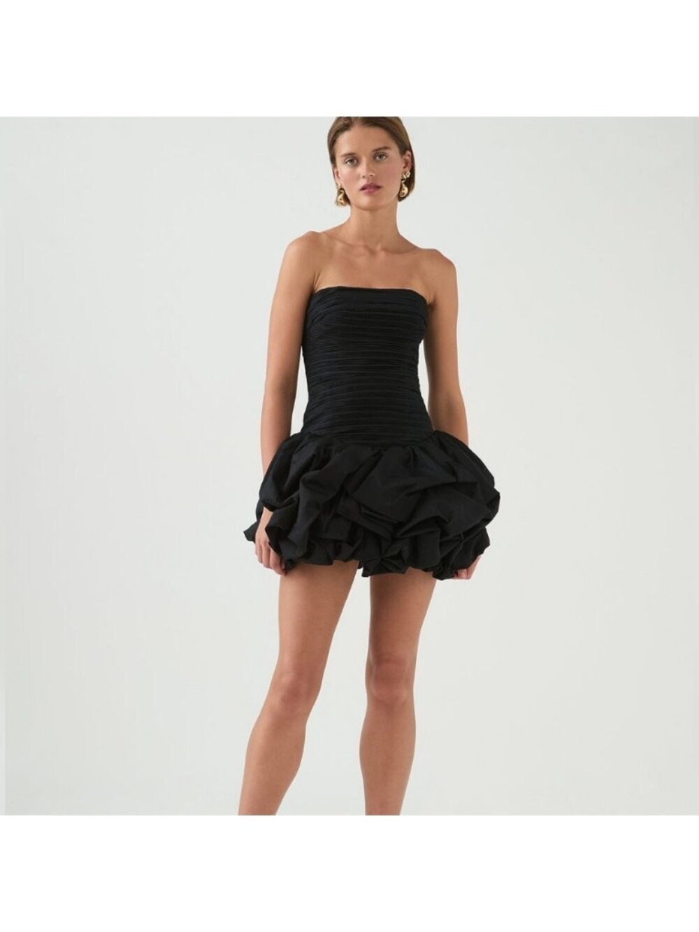 Aje Violette Bubble Hem Mini Dress